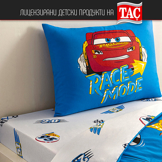 Детски спален комплект ранфорс - CARS LETS RACE - 2909