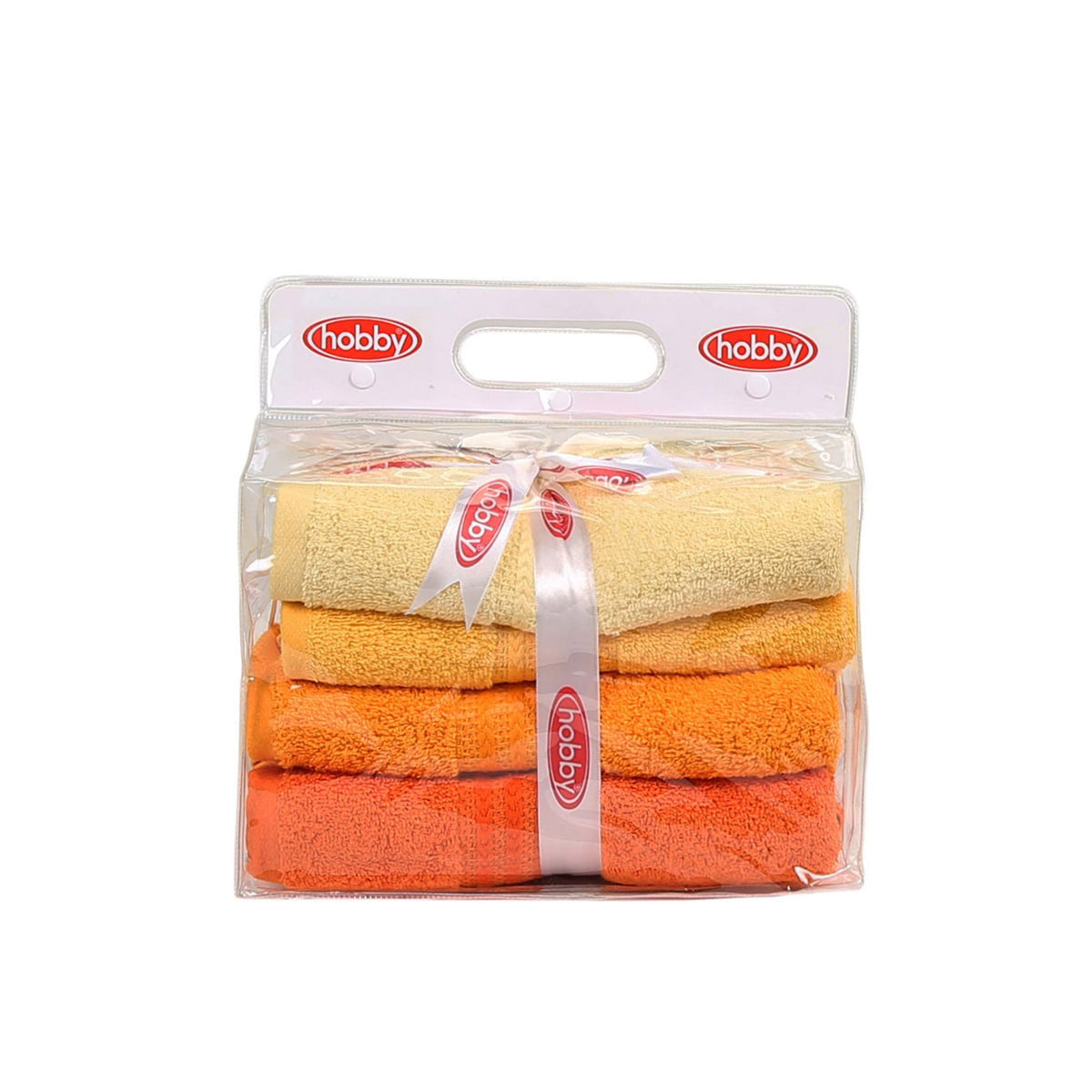 Комплект Хавлии 4бр. Rainbow  Жълти Hobby-2169