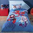 Детско спално бельо от ранфорс с ластик TAC – spidey and friends
