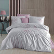 Луксозно спално бельо от бамбук с бродерия - Blesk Gri