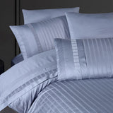 Двоен спален комплект Delux Saten - New Trend Disty Blue - DLX-S17