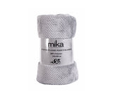 Поларено одеяло Mika - сиво
