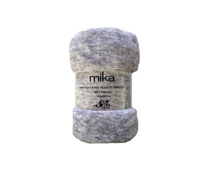 Одеяло Mika Teddy Fleece l grey - OM-32