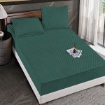 Чаршафи с ластик - Cocolino - 3 части- Тъмнозелен цвят- TP-04